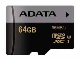 ADATA Premier Pro UHS-I U3 Class 10 95MBps microSDHC - 64GB Micro SD